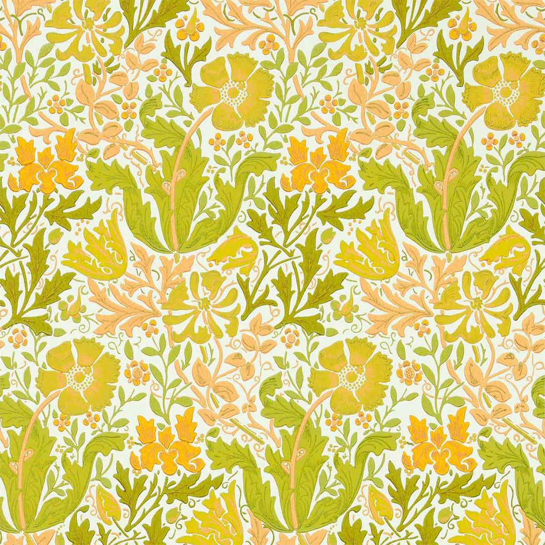 Compton Summer Yellow Wallpaper by Morris & Co - 217099 | Modern 2 Interiors