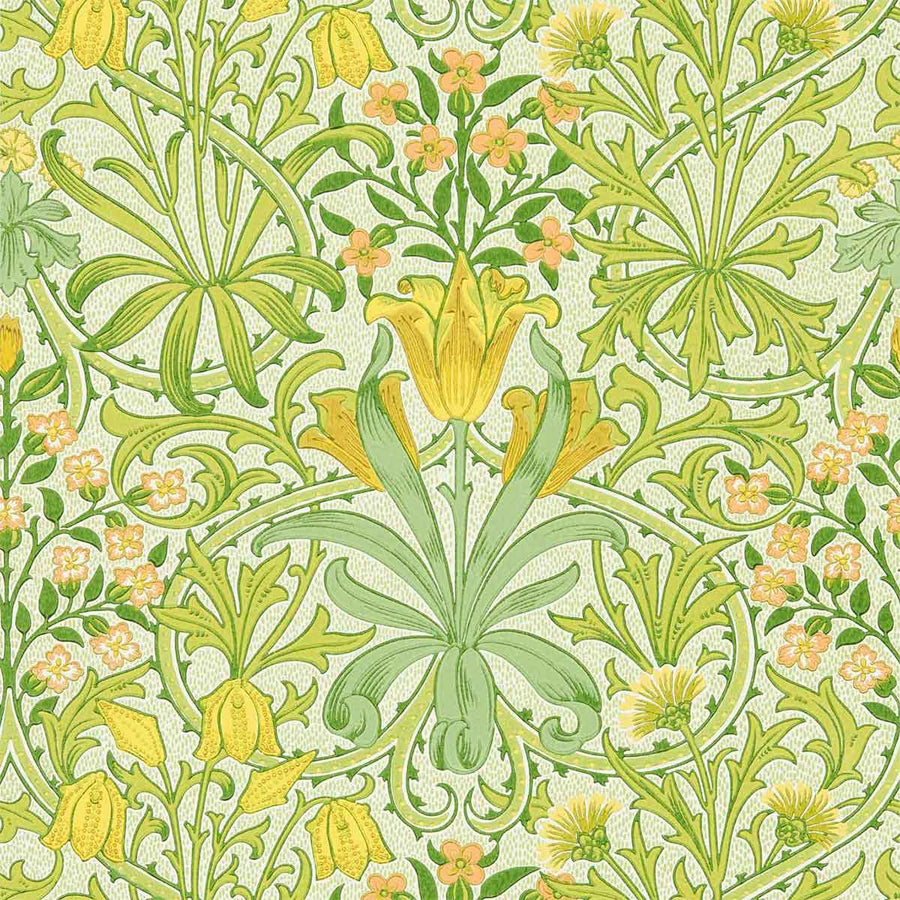 Woodland Weeds Sap Green Wallpaper by Morris & Co - 217100 | Modern 2 Interiors