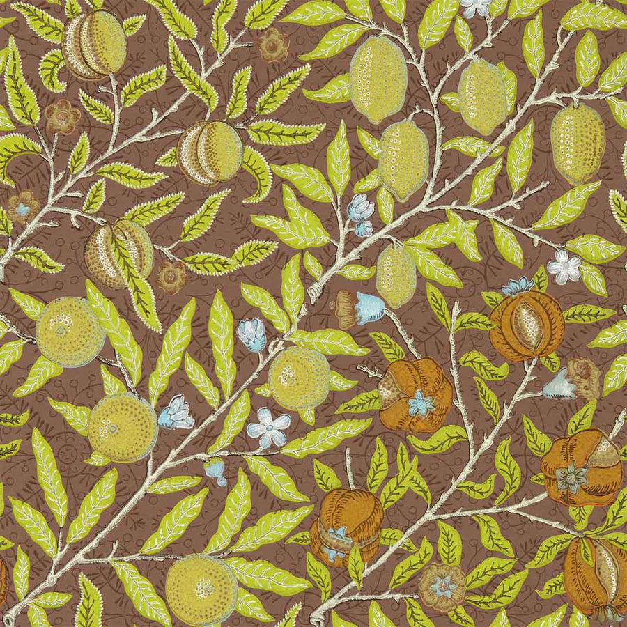 Fruit Chocolate Wallpaper by Morris & Co - 217103 | Modern 2 Interiors
