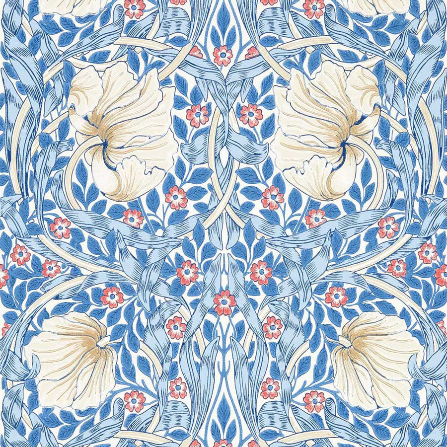 Pimpernel Woad Wall Paper by Morris & Co - 217062 | Modern 2 Interiors