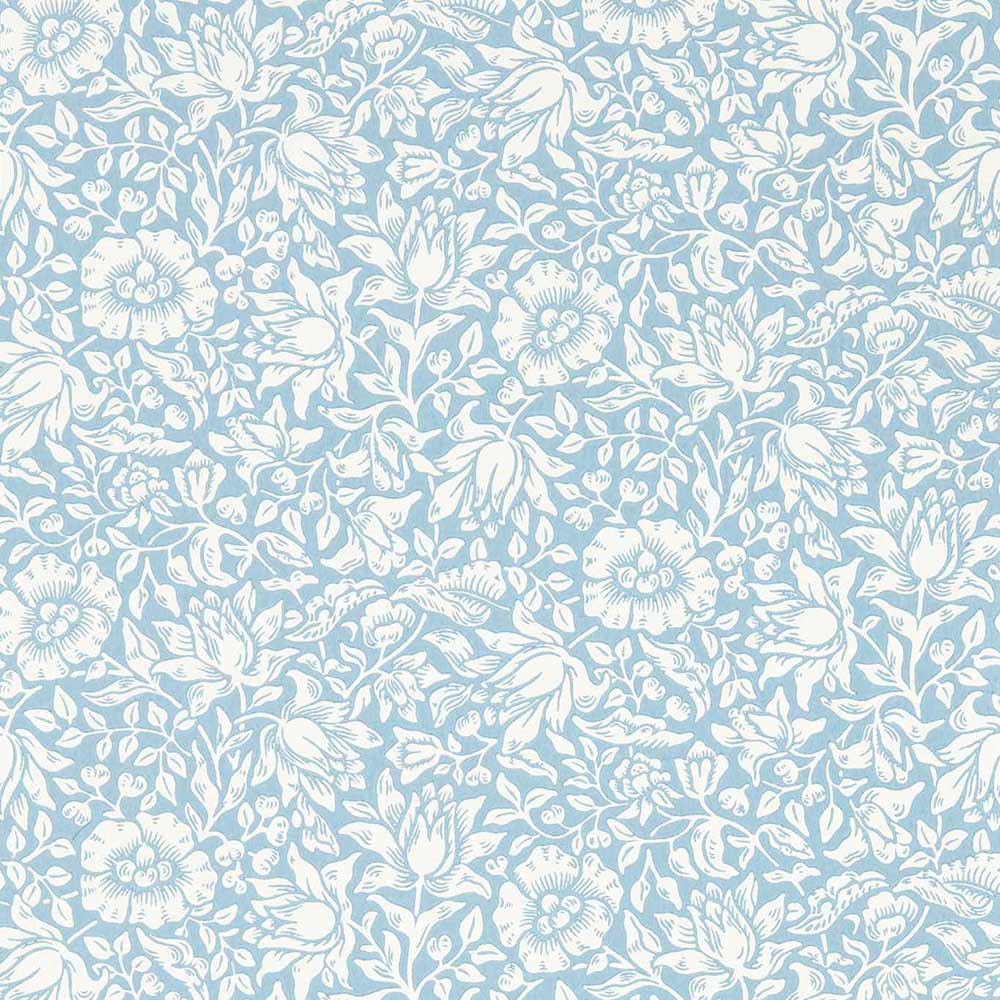 Mallow Powder Blue Wall Paper by Morris & Co - 217071 | Modern 2 Interiors