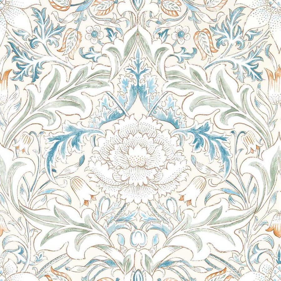 Simply Severn Bayleaf & Annatto Wall Paper by Morris & Co - 217074 | Modern 2 Interiors