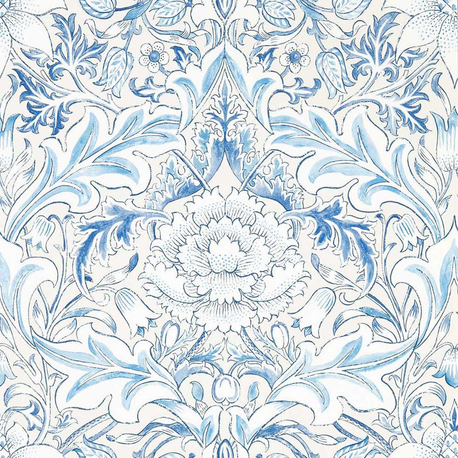 Simply Severn Woad Wall Paper by Morris & Co - 217075 | Modern 2 Interiors