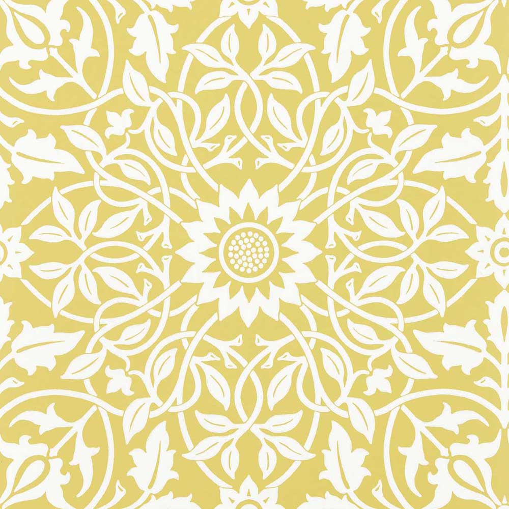 St James Ceiling Sunflower Wall Paper by Morris & Co - 217078 | Modern 2 Interiors