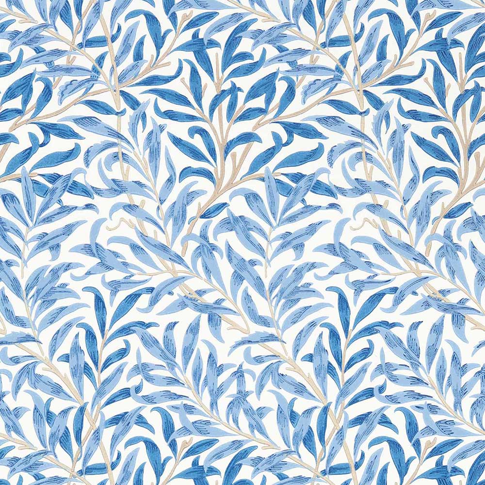 Willow Boughs Woad Wall Paper by Morris & Co - 217080 | Modern 2 Interiors