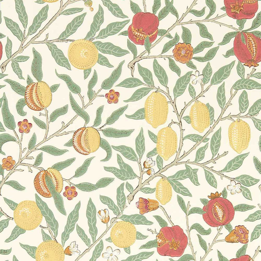 Fruit Bayleaf & Russet Wall Paper by Morris & Co - 217087 | Modern 2 Interiors