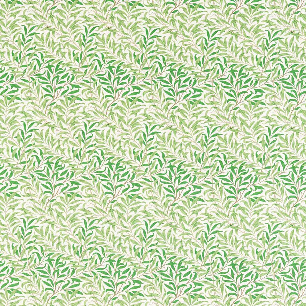 Simply Willow Bough Leaf Green Fabric by Morris & Co - 226894 | Modern 2 Interiors