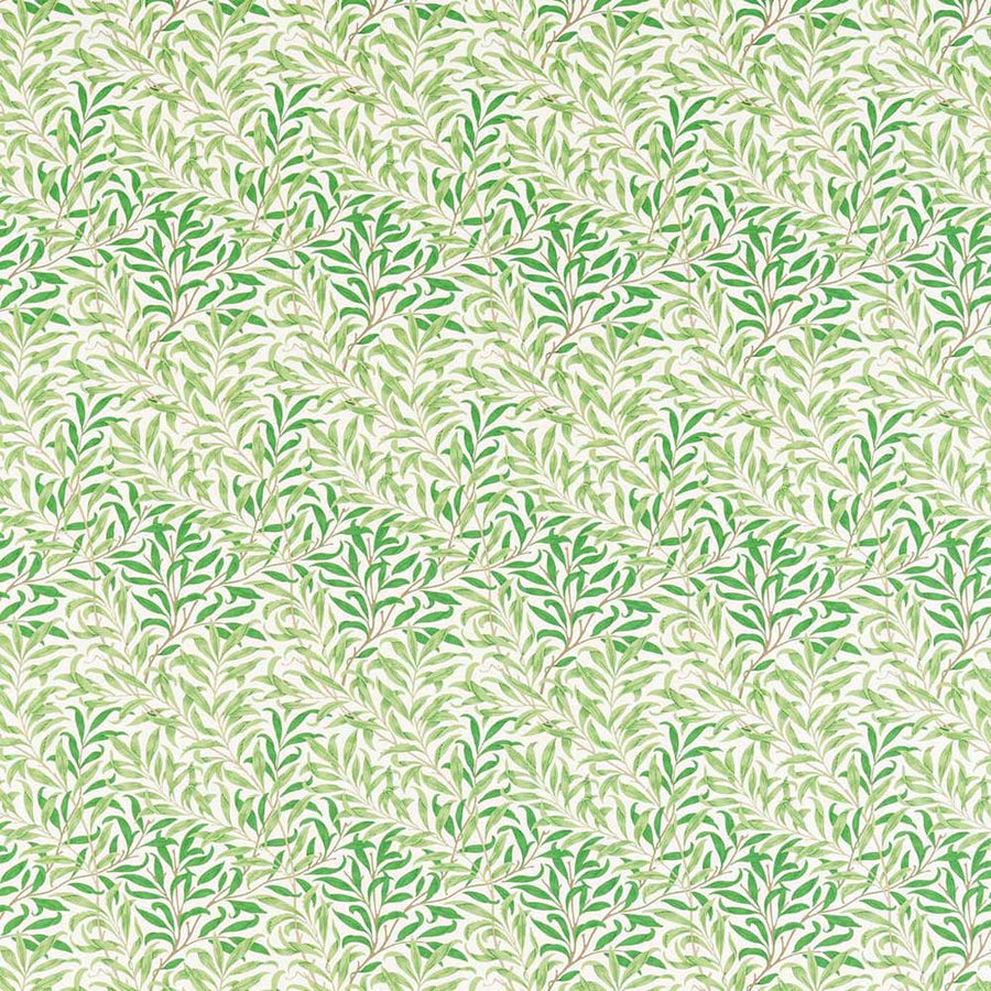Simply Willow Bough Leaf Green Fabric by Morris & Co - 226894 | Modern 2 Interiors