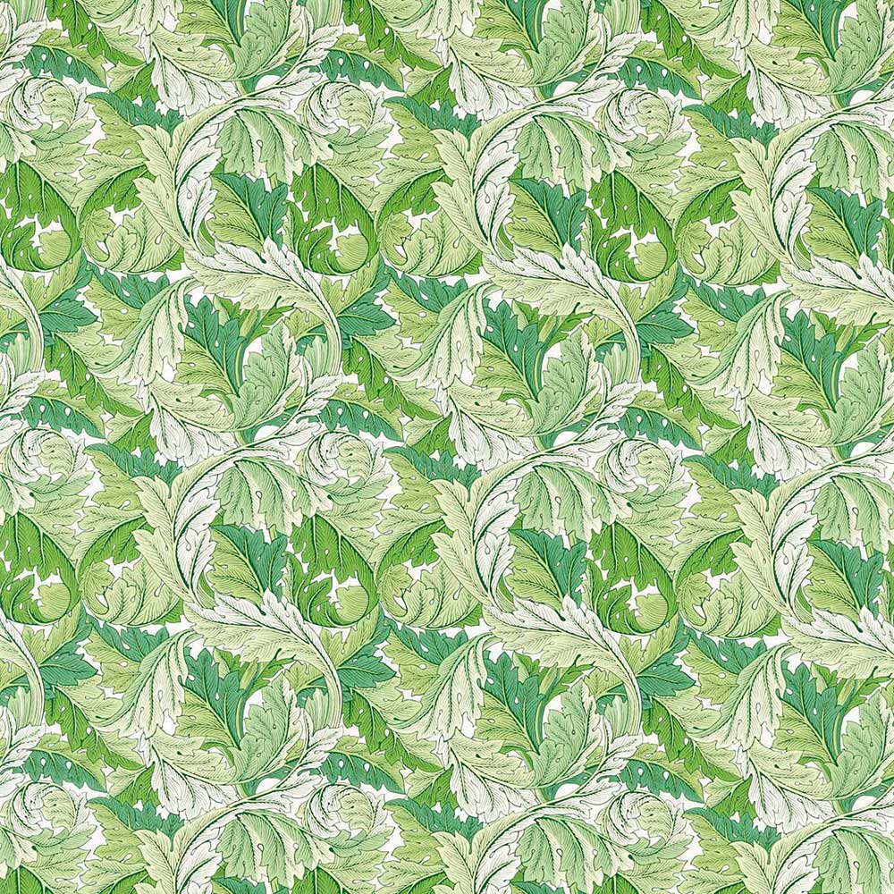 Simply Acanthus Leaf Green Fabric by Morris & Co - 226896 | Modern 2 Interiors