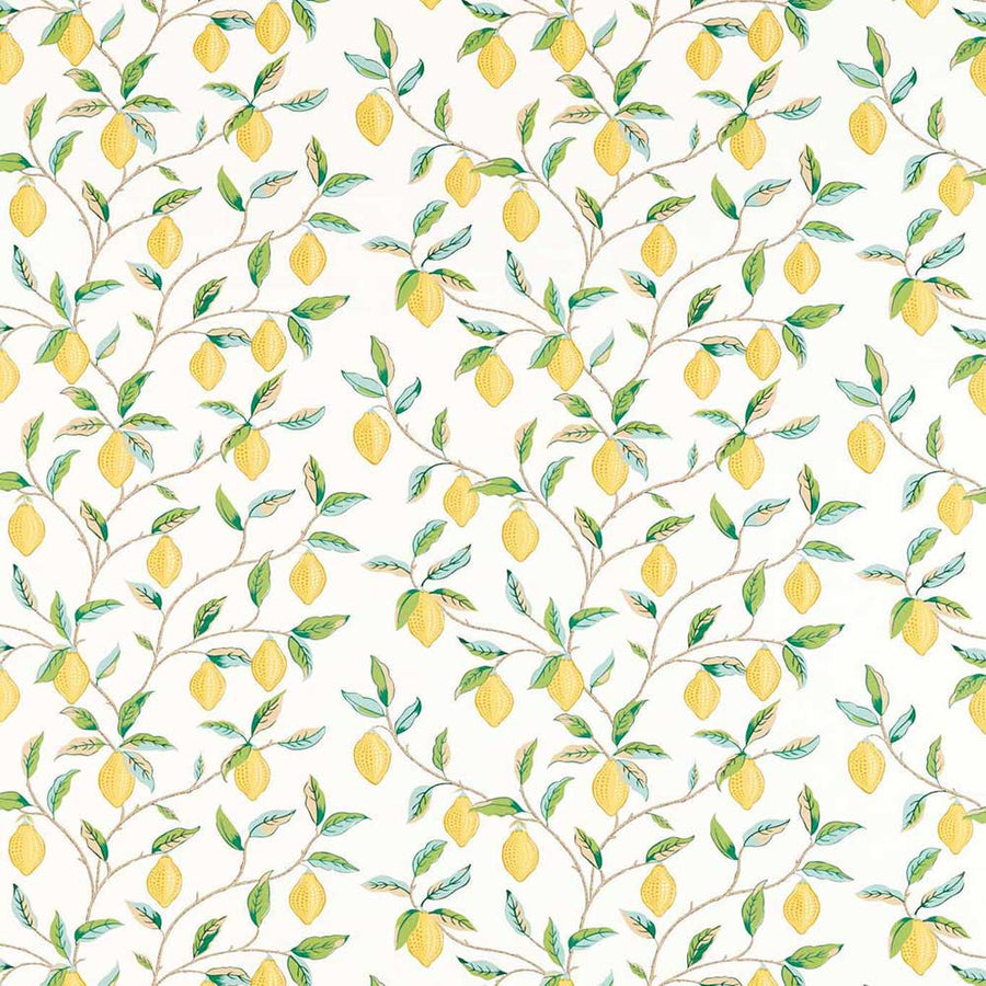 Simply Lemon Tree Lemon & Bayleaf Fabric by Morris & Co - 226909 | Modern 2 Interiors