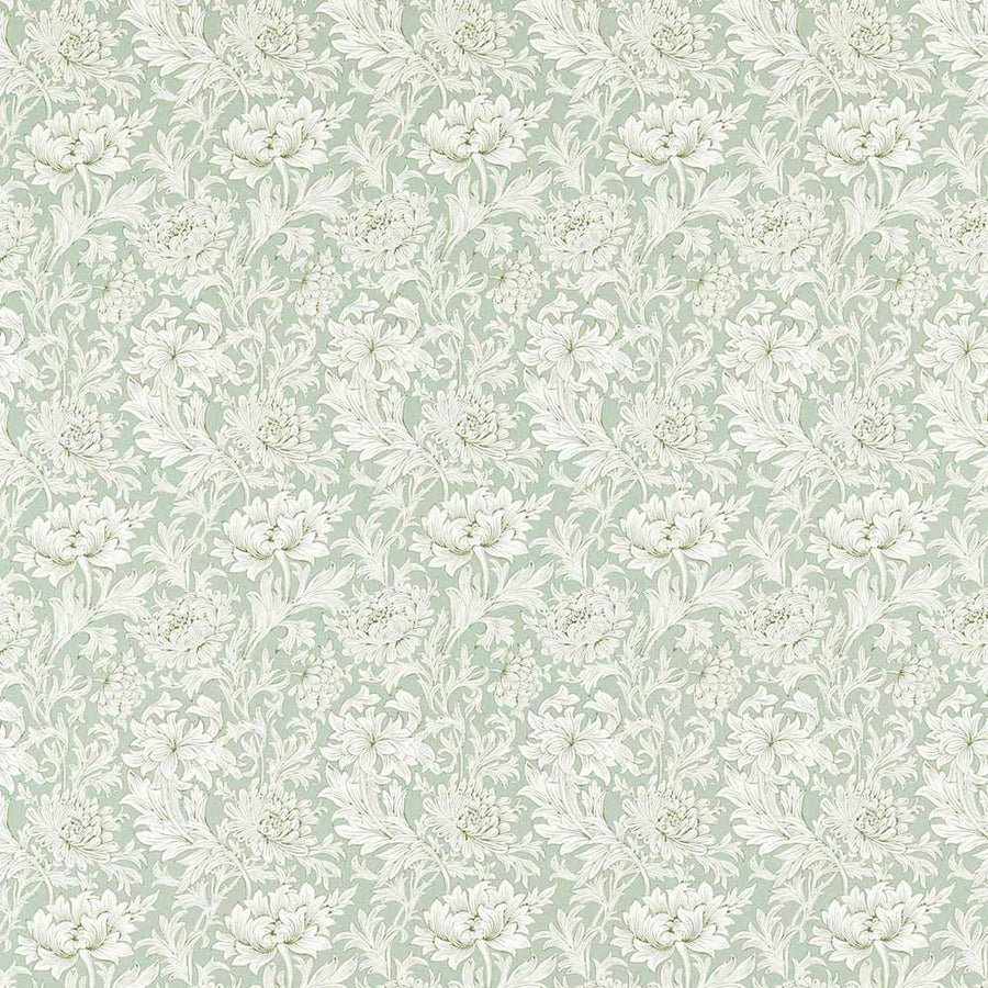 Simply Chrysanthemum Toile Willow Fabric by Morris & Co - 226911 | Modern 2 Interiors