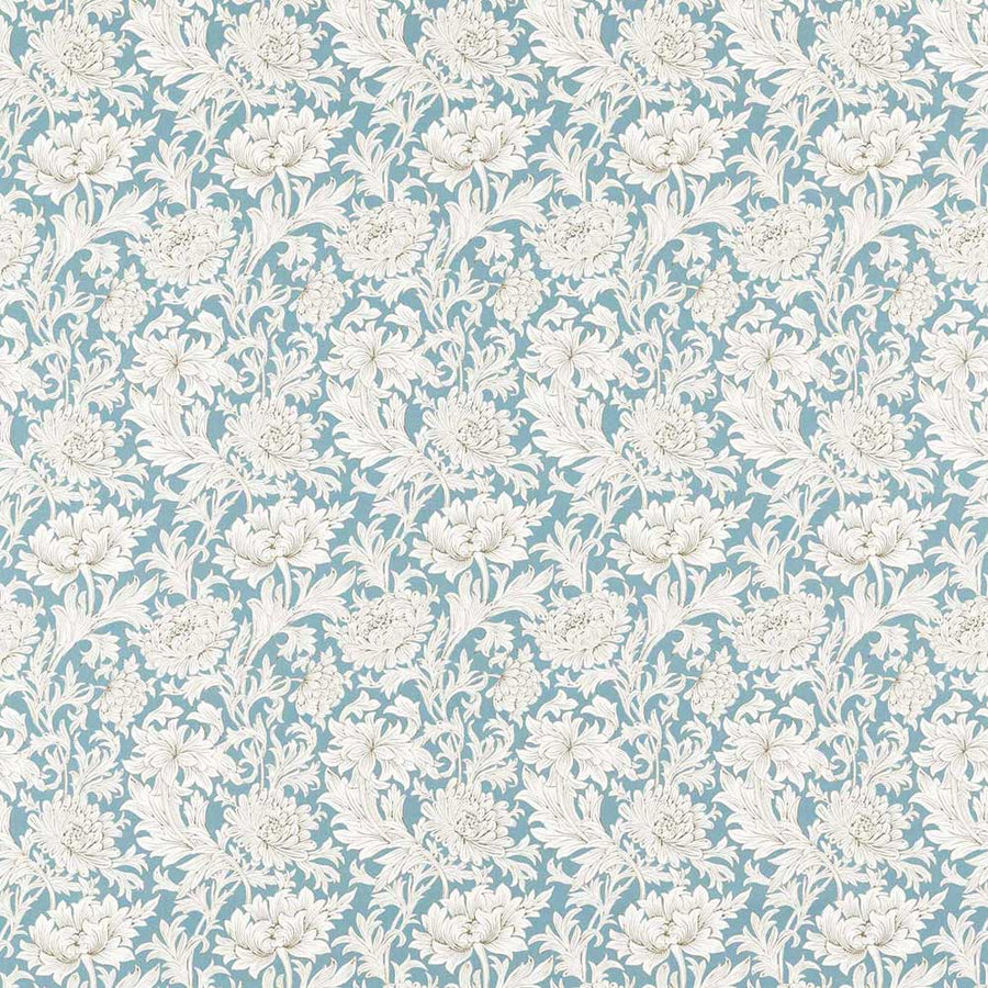 Simply Chrysanthemum Toile Slate Fabric by Morris & Co - 226912 | Modern 2 Interiors