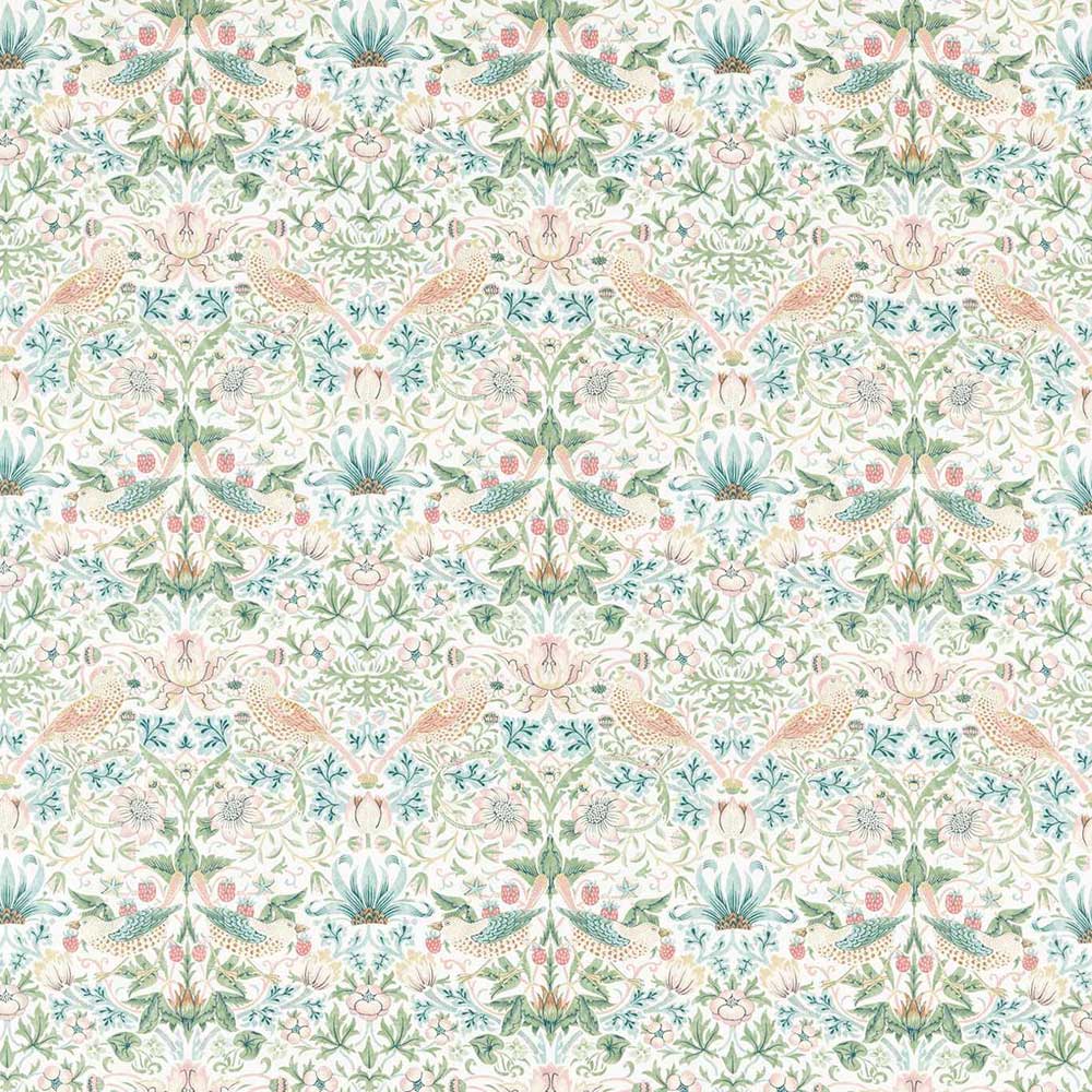 Simply Strawberry Thief Cochineal & Willow Fabric by Morris & Co - 226918 | Modern 2 Interiors