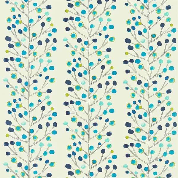 Berry Tree Peacock Fabric by SCION - 120926 | Modern 2 Interiors