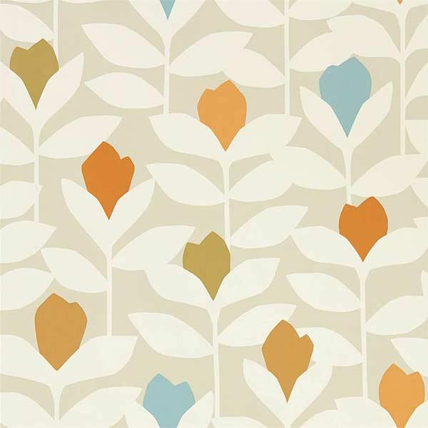 Padukka Tangerine Wallpaper by SCION - 112216 | Modern 2 Interiors