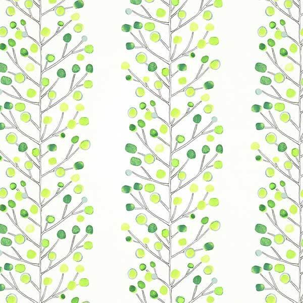 Berry Tree Emerald & Lime & Chalk Wallpaper by SCION - 112264 | Modern 2 Interiors
