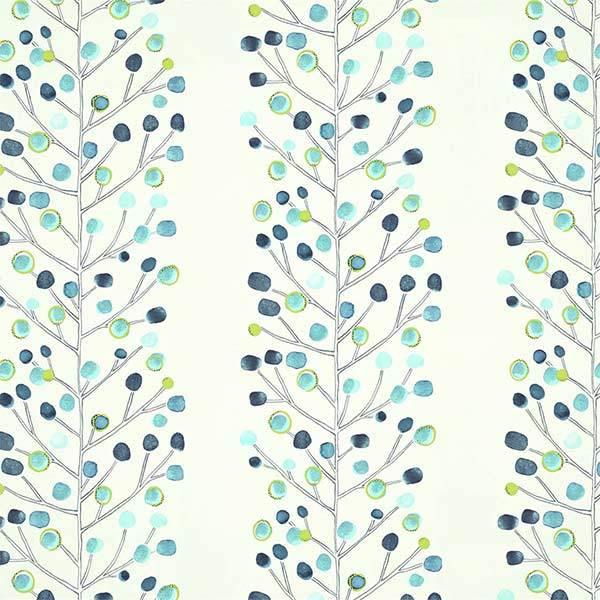 Berry Tree Peacock & Powder Blue & Lime Wallpaper by SCION - 112266 | Modern 2 Interiors