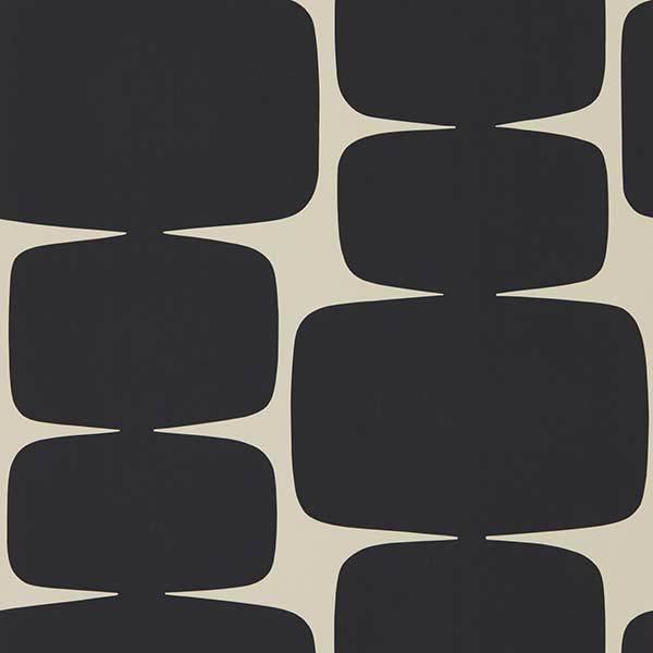 Lohko Liquorice Wallpaper by SCION - 111290 | Modern 2 Interiors