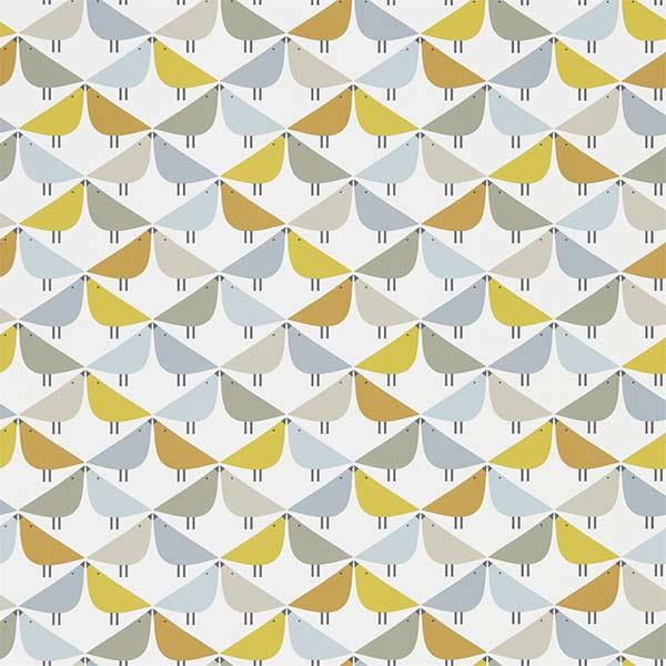 Lintu Dandelion & Butterscotch & Pebble Wallpaper by SCION - 111522 | Modern 2 Interiors