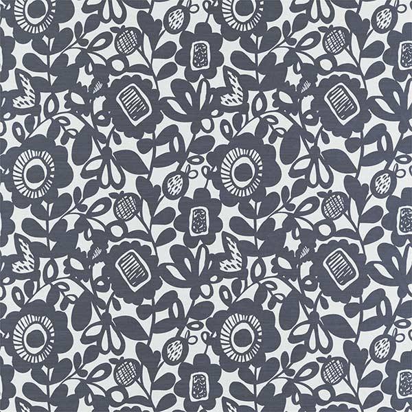 Kukkia Ink Fabric by SCION - 132419 | Modern 2 Interiors