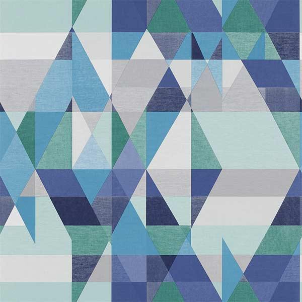 Axis Sapphire & Turquoise & Slate Wallpaper by SCION - 110833 | Modern 2 Interiors
