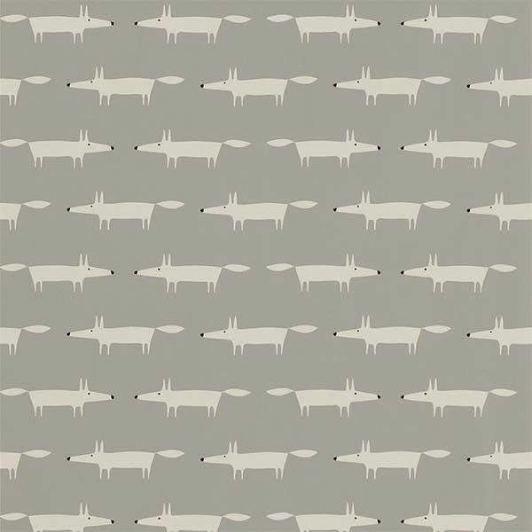 Little Fox Silver Wallpaper by SCION - 110838 | Modern 2 Interiors