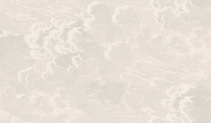 Cole & Son Nuvolette Wallpaper | Pearl | 114/2005 | Nuvolette is a feature wallpaper featuring a cloud formation designed print 
