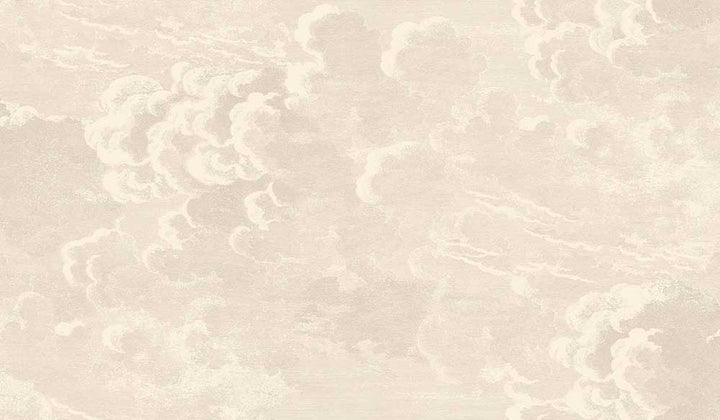 Cole & Son Nuvolette Wallpaper | Stone | 114/28056 | Nuvolette is a feature wallpaper featuring a cloud formation designed print 