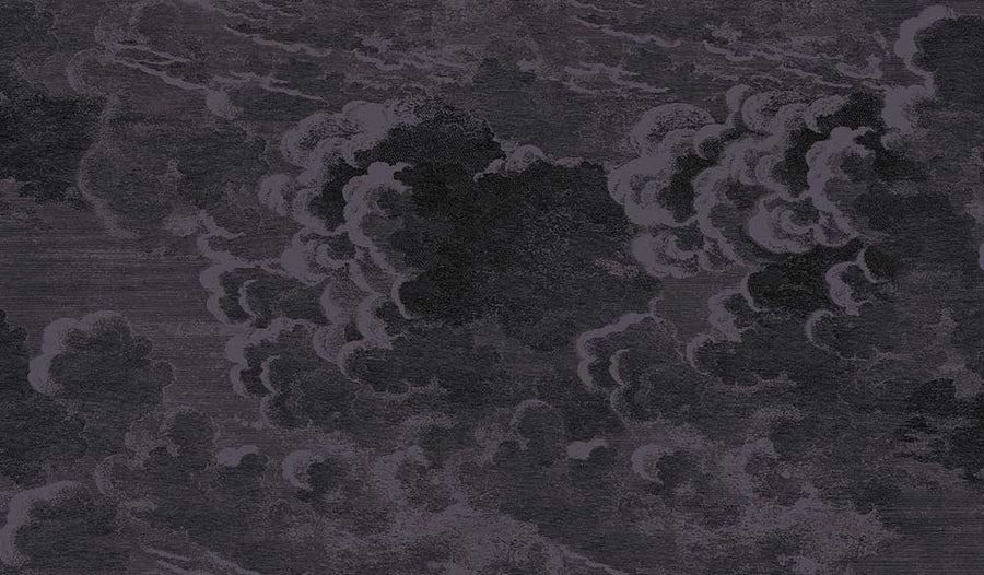 Cole & Son Nuvolette Wallpaper | Slate Blue | 114/28057 | Nuvolette is a feature wallpaper featuring a cloud formation designed print 
