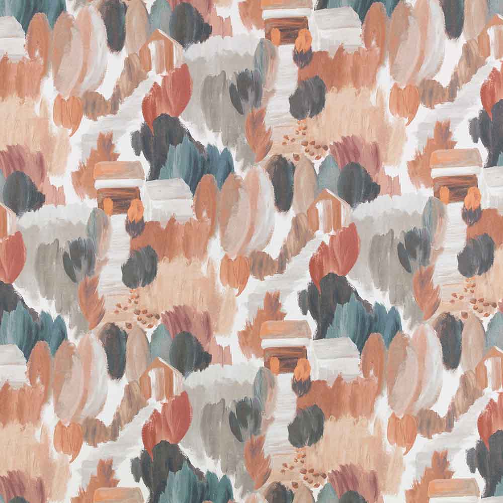 Potting Shed Autumn Fabric by Villa Nova - V3471/02 | Modern 2 Interiors