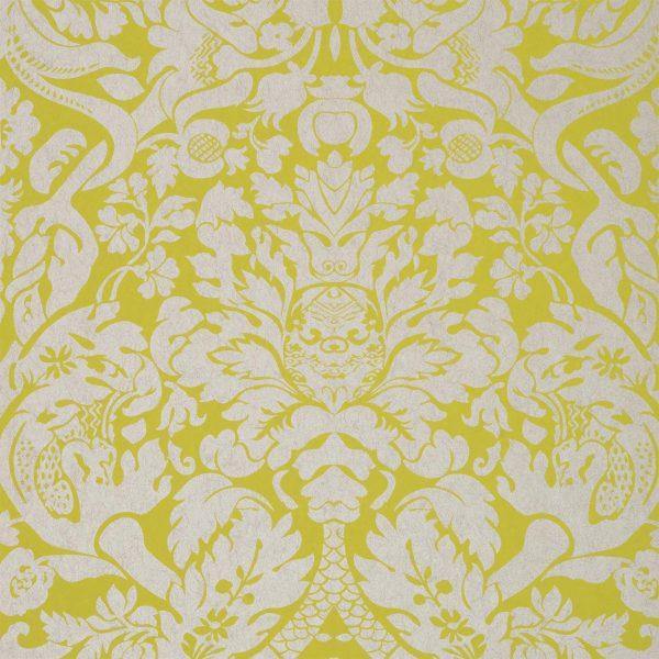 Valentina Citron Wallpaper By Clarke & Clarke - W0088/01 | Modern 2 Interiors
