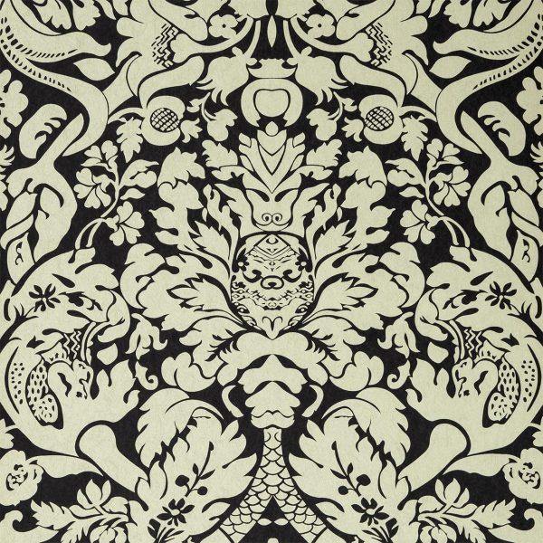 Valentina Ebony Wallpaper By Clarke & Clarke - W0088/02 | Modern 2 Interiors