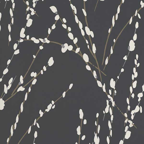 Romo Mikado Wallpaper - Charcoal - W406/07 | Modern 2 Interiors