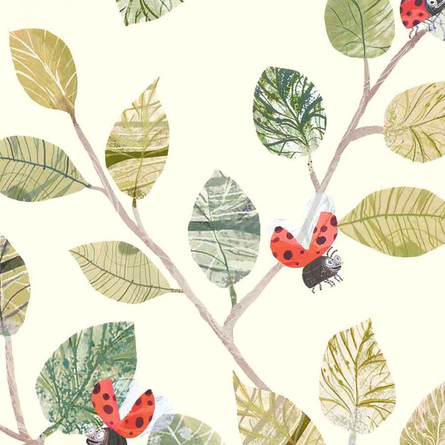 Ladybugs Wallpaper by Villa Nova - W586/01 | Modern 2 Interiors