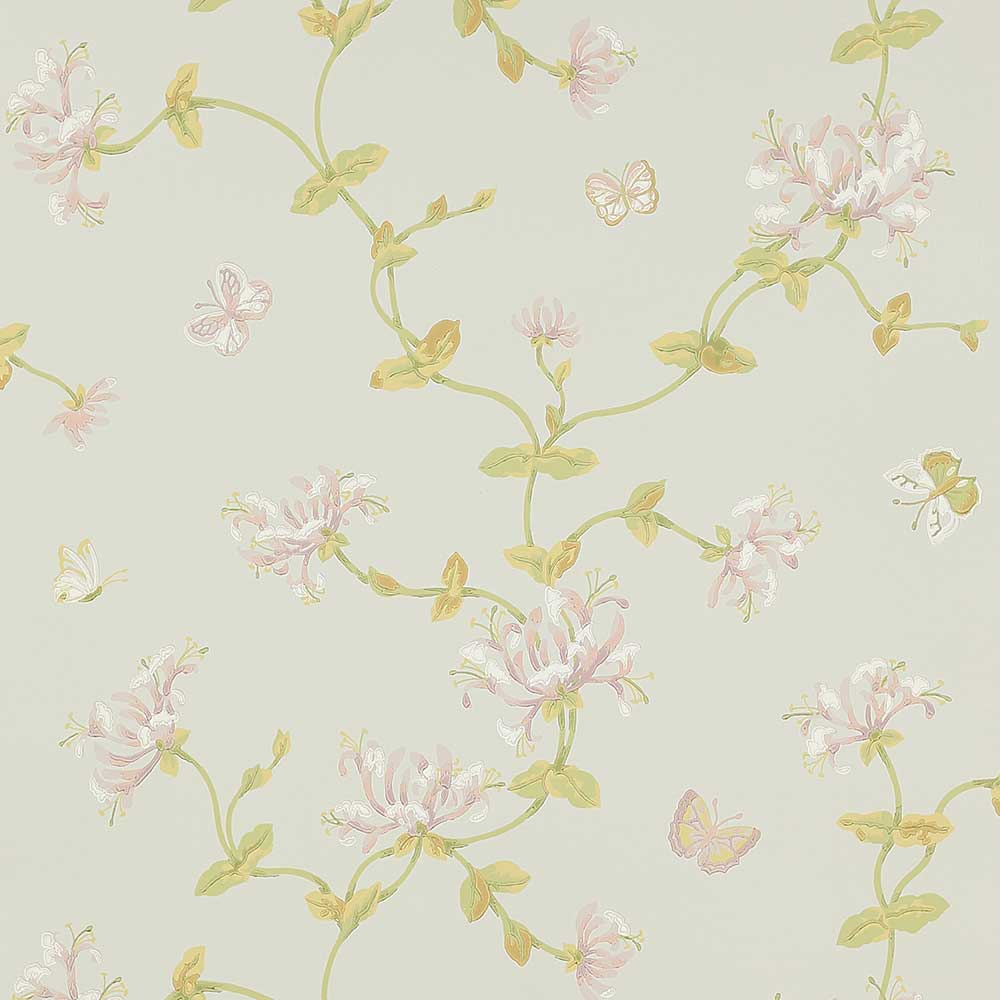 Colefax & Fowler Honeysuckle Garden Wallpaper | Old Blue | W7002-02