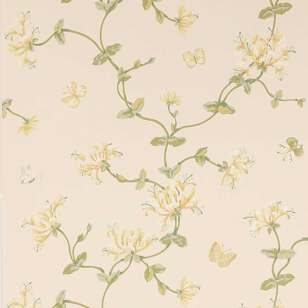 Colefax & Fowler Honeysuckle Garden Wallpaper | Gold | W7002-05
