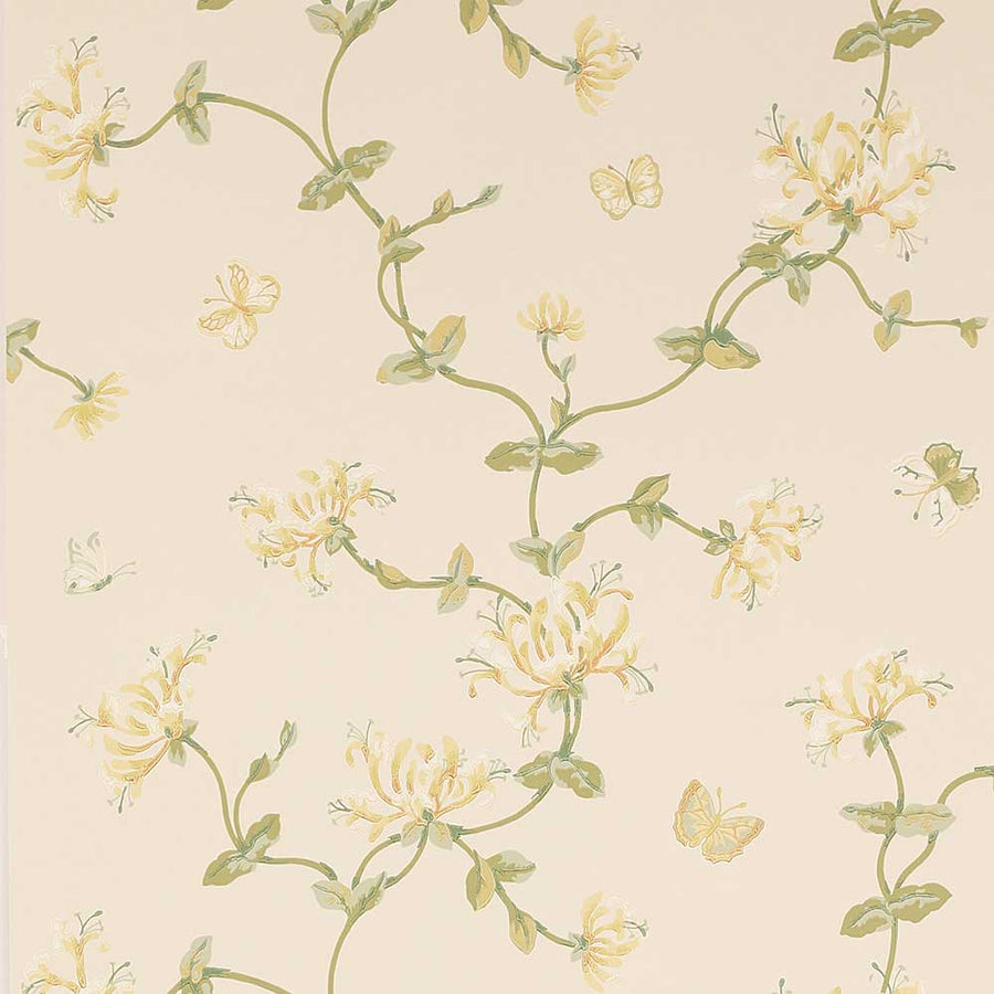Colefax & Fowler Honeysuckle Garden Wallpaper | Gold | W7002-05
