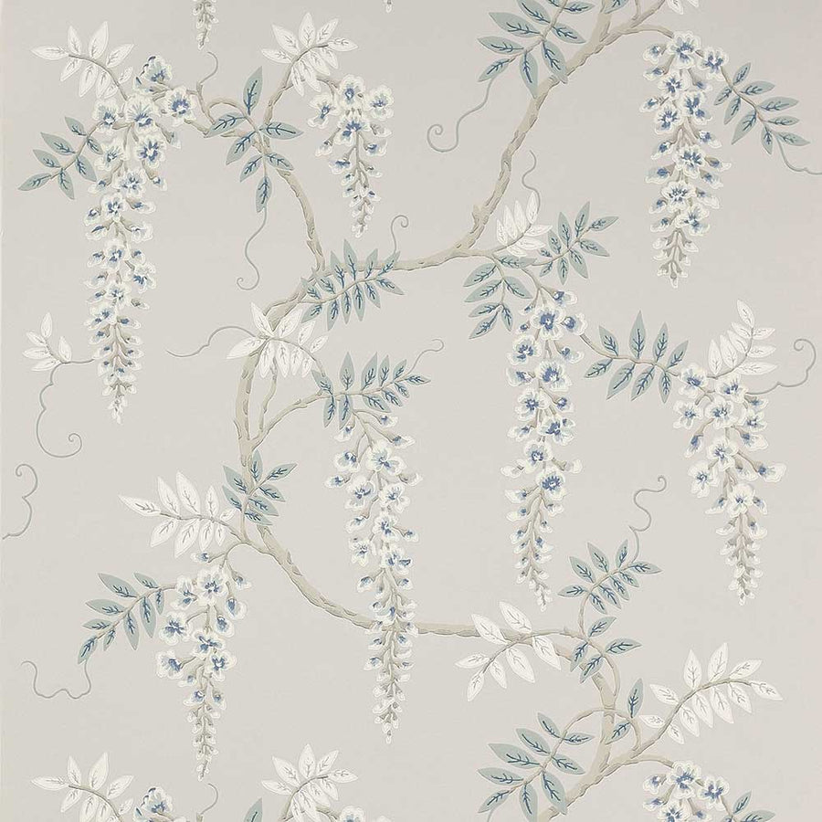 Colefax & Fowler Grayshott Wallpaper | Silver Blue | 7005/02