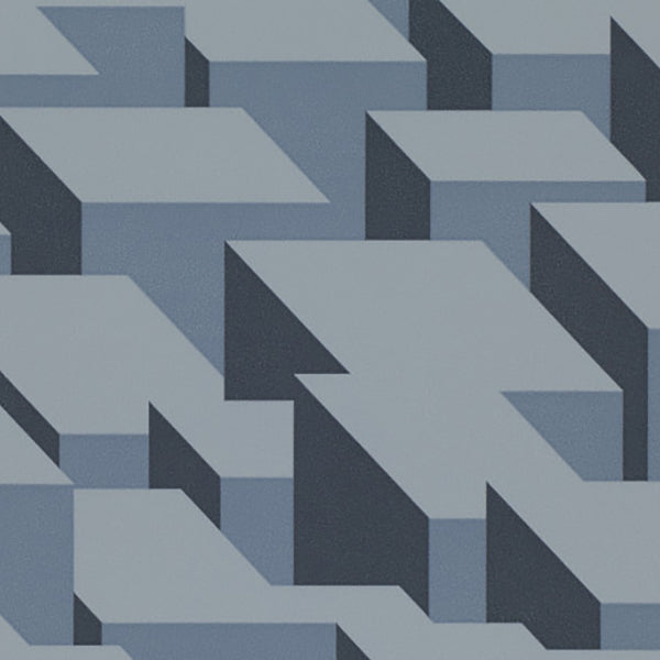 Cubic Bumps Steel Wallpaper by Kirkby Design - WK800/01 | Modern 2 Interiors