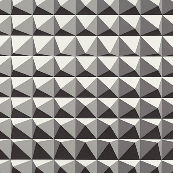 Domino Pyramid Monochrome Wallpaper by Kirkby Design - WK801/03 | Modern 2 Interiors
