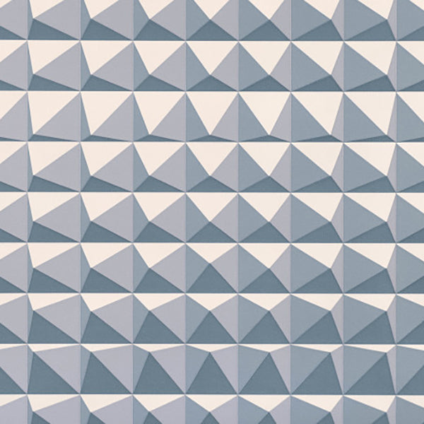 Domino Pyramid Steel Wallpaper by Kirkby Design - WK801/04 | Modern 2 Interiors