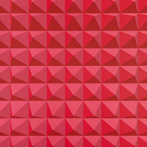 Domino Pyramid Crimson Wallpaper by Kirkby Design - WK801/05 | Modern 2 Interiors