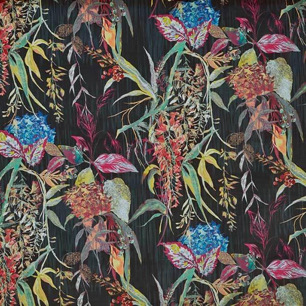 Botanist Ebony Fabric by Prestigious Textiles - 3913/914 | Modern 2 Interiors