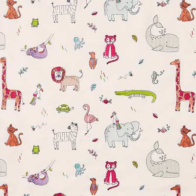 Doodle Rainbow Fabric by Prestigious Textiles - 3920/546 | Modern 2 Interiors