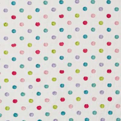 Pom Pom Rainbow Fabric by Prestigious Textiles - 3924/546 | Modern 2 Interiors