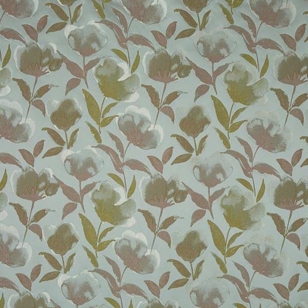 Lotus Green Tea Fabric by Prestigious Textiles - 3945/668 | Modern 2 Interiors