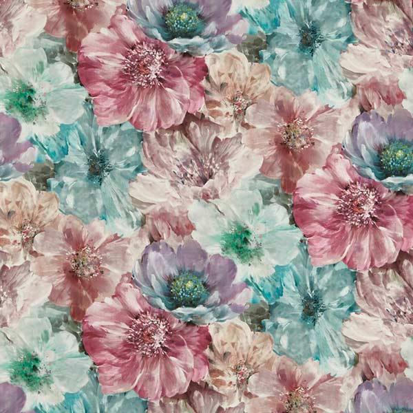 Lani Hibiscus Fabric by Prestigious Textiles - 8702/264 | Modern 2 Interiors