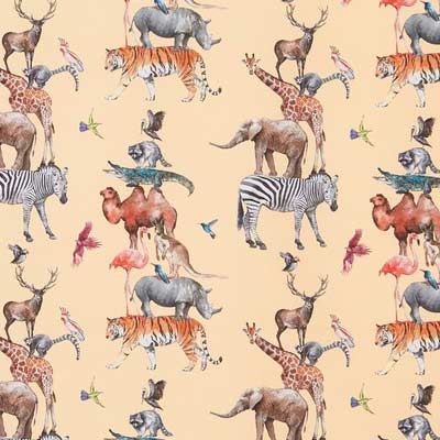 Animal Kingdom Candyfloss Fabric by Prestigious Textiles - 8709/262 | Modern 2 Interiors