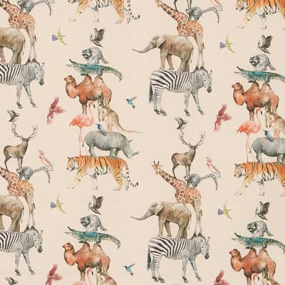 Animal Kingdom Rainbow Fabric by Prestigious Textiles - 8709/546 | Modern 2 Interiors