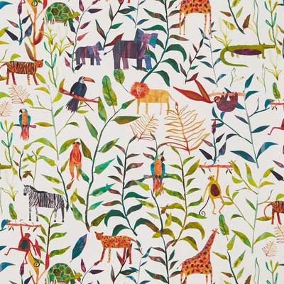 Hide & Seek Jungle Fabric by Prestigious Textiles - 8713/683 | Modern 2 Interiors